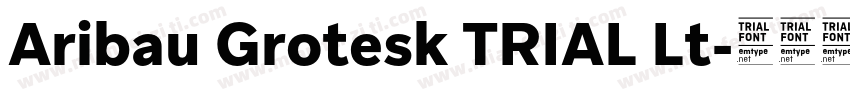 Aribau Grotesk TRIAL Lt字体转换
